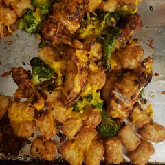 I added a 1/4 cup of bourbon for flavor to lock in moisture while I cooked the chicken and added a little more paprika and red pepper flakes. Amazing! Totally different than my usual stuff