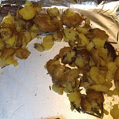 Super simple and super yummy...however I also added a seasoning mix, salt, and onion powder. Very yummy. Will totally make it again!
