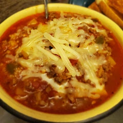 I added an extra can of diced tomatoes but otherwise this is one of my favorite soups to make
