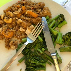Soooo easy! Personally think it could do with a bit of chilli but that’s my tastes. Chopped up, bunged in oven and 30 mins later enough tasty grub to serve 6 people!