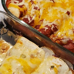 Family loved it. Also made one with Queso instead of Enchilada sauce. Did take time but I'm ok with that because it's so tasty.