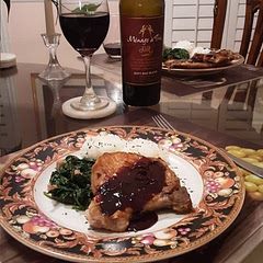 So delicous!!!  We've enjoyed every bite.  Had Jasmine rice and spinach with cubed ham and shallots to go with.