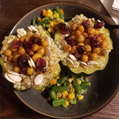 We liked this recipe. I liked the comment that someone added veggies with the meal. It wasnt super filling but it was good. I think it would make a fabulous lunch. 🥰 we used acorn squash due to the season.