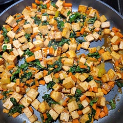 Didn't deviate from recipe and served over a bed of Bazmati rice. Kids and adults alike enjoyed the flavor.