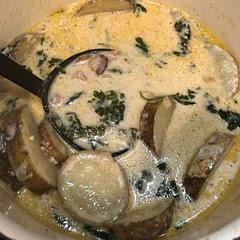 Great winter soup, very filling! Leftovers are always delicious!