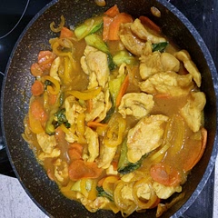 Added some bok choy and only had a yellow pepper