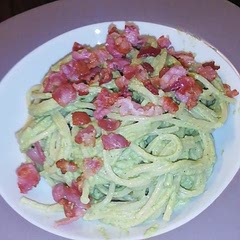 It was easy and fast to make but also use the bacon oil For the sauce so it'll get more flavor. 9/10 I loved it!!