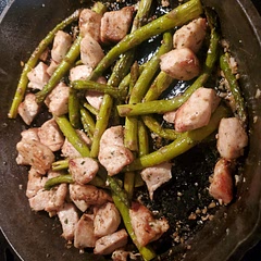 Delicious! Used the air fryer to cook Asparagus faster.
