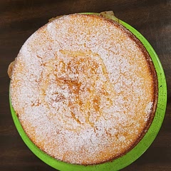 This was the second time I made this cake. It is just sweet enough and yet very light. We like it better warm!