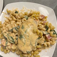 This recipe is GOOD! I added more cheese because why not… but big fan.