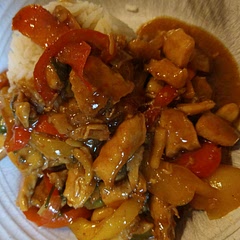 This meal was freaking delicious!!!!!!  Definitely will be making it again! It was the perfect amount of sweet, spicy, crunch and soft and all around flavourful!