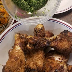 Probably 5th time making this the chimichurri makes enough to freeze 3/4 for other meals.
Recipe is from Ninja Air Fryer booklet.