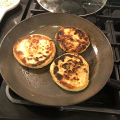 Made 1/1/22. 

Add water more slowly when forming dough