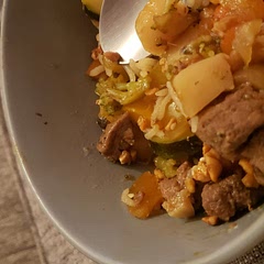 Added about 2 tablespoons of sriracha and water chestnuts