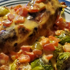 This was tasty and very rich. I used a powdered chipotle marinade packet adding a couple T lime juice instead of Lawry's. I used chili powder in the orzo and added some roasted brussel sprouts to the plate. I will probably make this again.