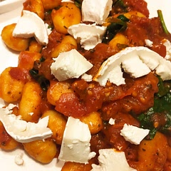 Yep, this was delicious! First time making gnocchi and this did not disappoint. I added spinach because that's the greens i had in the fridge, still tasted great!