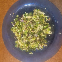 Obsessed. I added a little green onion and chopped the cranberries.