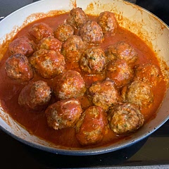 This recipe is amazing and twice as easy by cooking them largely in an air fryer then transitioning to the sauce afterwards.