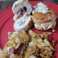 Excellent dish! I followed to the tee except cut the entire recipe in half since there are only two if us. Baked it for 15 minutes after getting it crispy in the oil. The sauce was A+