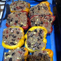 This was very easy and delicious.  I added some salt free spices.  It made a lot of leftovers.