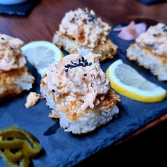 I used poached Norwegian salmon.