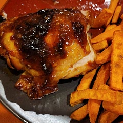 Took a bit longer because I used bone in chicken thighs, but it is delicious! My kiddos really enjoyed it too.