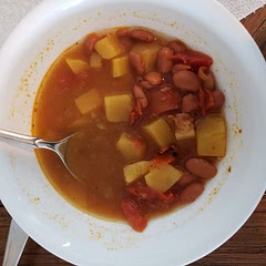 Way too much liquid for a stew. I would cut the broth amount in half or even by 3/4. But it tastes good!