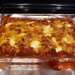 I used sweet Italian sausage and cottage cheese as that's what I had on hand. I wasn't sure about adding bell pepper, but it blended nicely with the sauce. My toddler and I loved it!