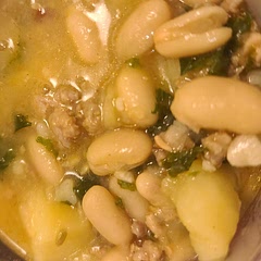 Really good.  Kids even ate it. I suspect you need to use good sausage to make this well.  I used Better than Chicken bouillon.
I realized later I forgot to add the cream.  Tasted great without it.