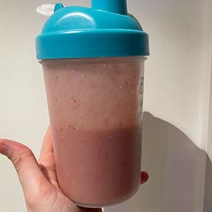 I added a lot more strawberries because needed to get ride of them but was still yummy!!