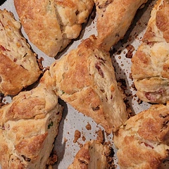 Nice and flaky. Used whatever cheese I had. Will make again.