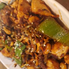 Good,    will make again, served with fried napa cabbage, added broccoli slaw to the peppers and onions
