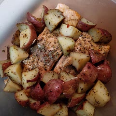 This is leftovers actually! My husband ate 3 slices. Came out great! Super simple