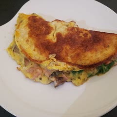 This is my new favorite way to make an omelet. Its absolutely delicious