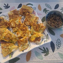Came out great !  I added gochujang to the pancake batter because I like it a bit spicy . Pretty straight forward, delicious!!