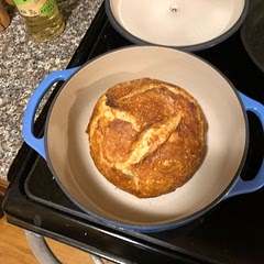 First time attempting bread in a Dutch oven, recipe came out amazingly. Bread is really rustic and robust with a terrific crust