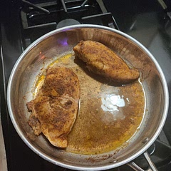 I would probably coat it with butter before adding the seasonings next time. They kind of ran off the chicken as soon as I coated it with the butter, but overall pretty good