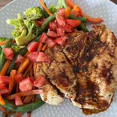 Tasty but maybe I overcook the chicken so it was a little bit dry.