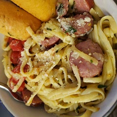 I added thyme, rosemary, oregano, and a little bit of white wine to it-- likely unneeded but it was very good!