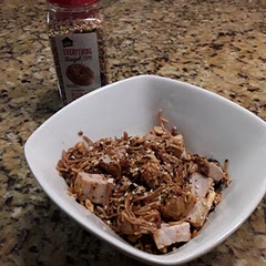 This dish was so yummy and easy. I had some extra pork chop, so I added it, and it made a delicious addition!