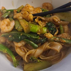 More water (bit saltyand lacking liquid), more egg, noodle stick together easily