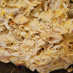 Super good and easy dump meal! I put it over some linguini noodles.