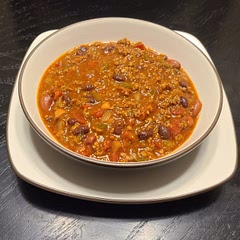 Go to chili recipe.  Instead of 4 cans of chili beans, usually use 4 different kinds of beans