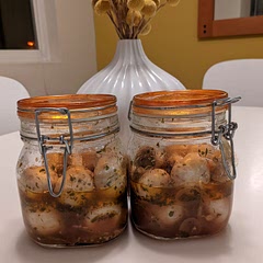 I like almost anything pickled. I can't wait until these are done!

Note: I had to make twice the amount of brine.