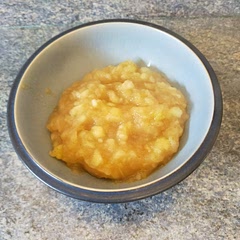 Delicious! And so easy. I use Bramley apples, brown sugar and cinnamon. Yummy on its own or topping in ice cream, yogurt or porridge.