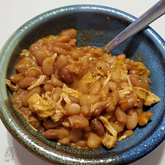 I added chicken and also cooked the beans in the instant pot first instead of soaking.  Turned out great!  I cooked the chicken and gave it some flavor before hand as well.