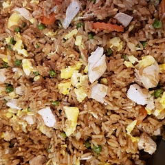 Super easy to make. I have always been uneasy about making fried Rice and this turned out great! Will make again. I did not have green onions or sesame oil and didn't feel like it was lacking anything. I also added chicken which I cooked in the same pan, prior to the eggs.