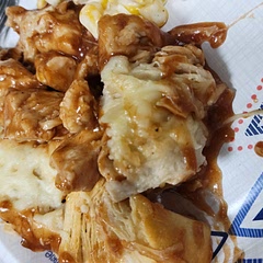 Tasty and kid loved it. Used extra chicken and it easily fed 4 adults and a kid with a good appatite.