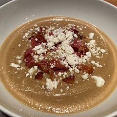 This was delicious! Very different. You could taste the sweetness from the pear a lot. I cut the recipe in half but followed everything. I added bacon and goat cheese on top. Would make again.