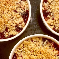 I used plums instead of apples…
Nevertheless - delicious!
